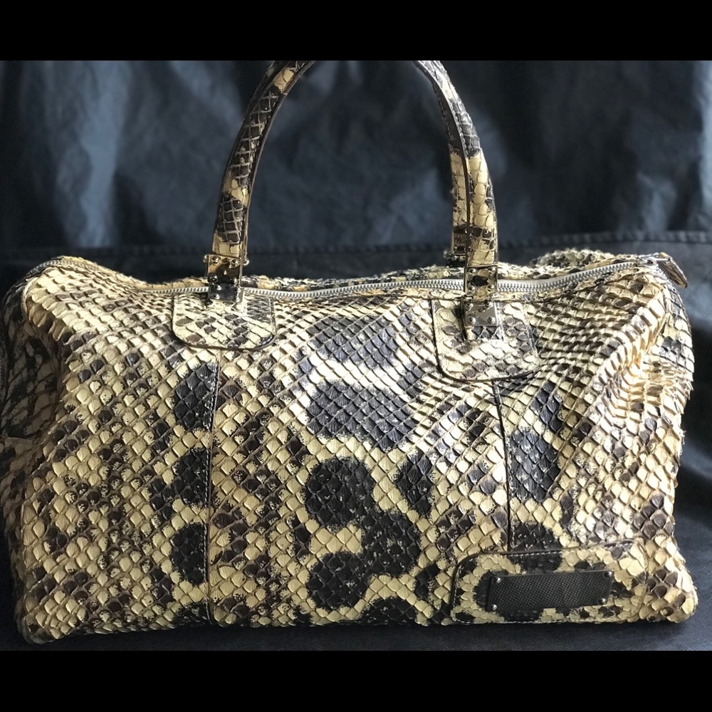 AMAZING!!!Authentic Balenciaga Snake Skin Handbag